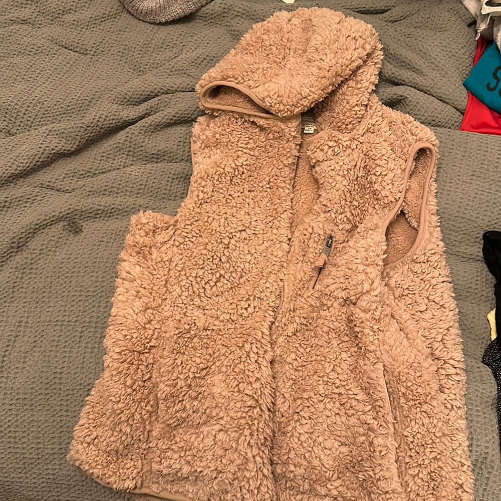 Pink Sherpa Vest from Weatherproof- Costco